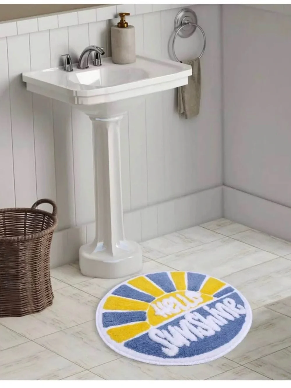Hello Sunshine 24” Round Bath Mat